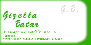 gizella batar business card